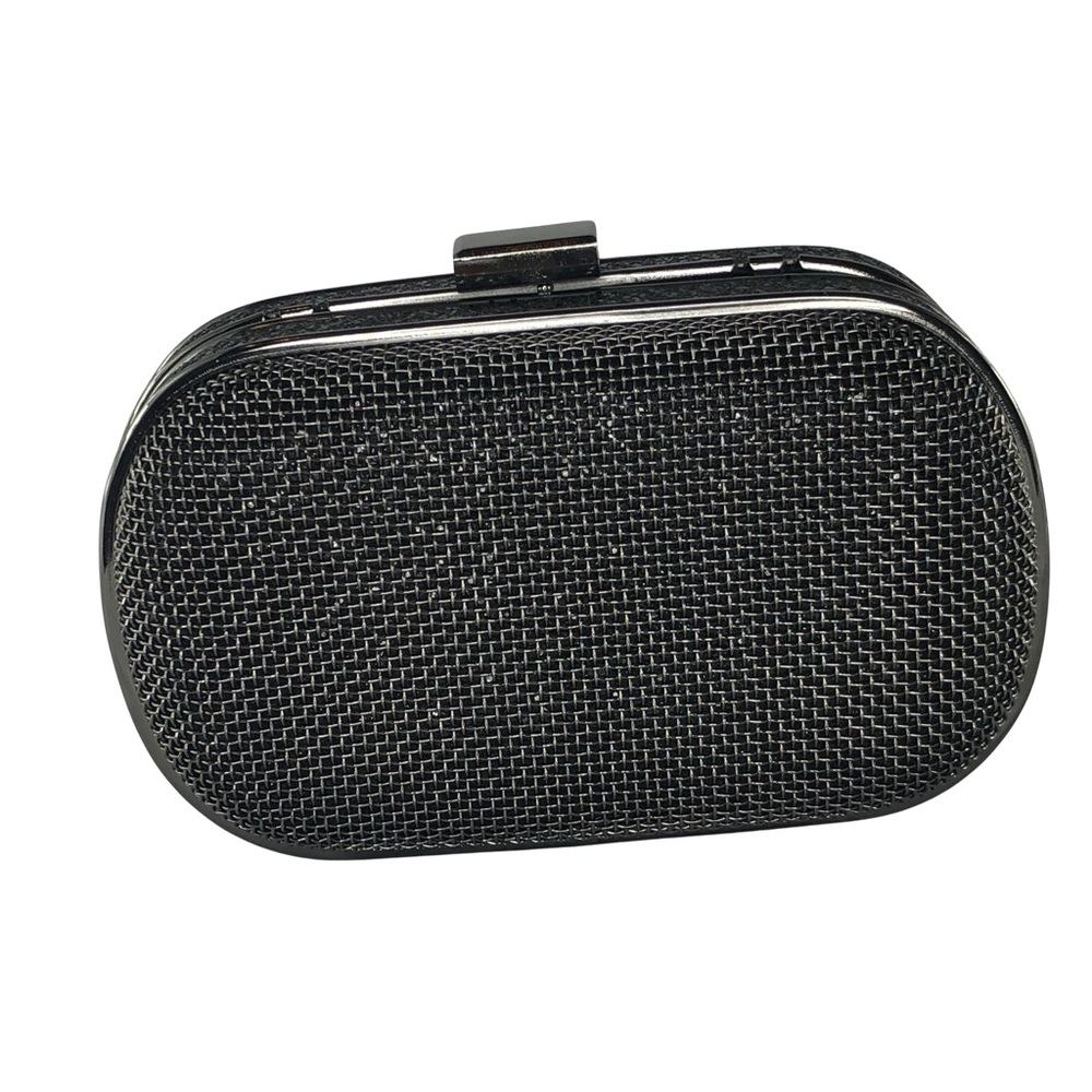Hardshell, Metal, Bling-Filled Clutch Purse